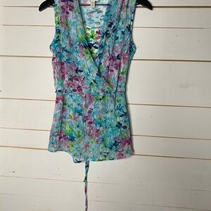 St. John's Bay Multicolor Floral Top